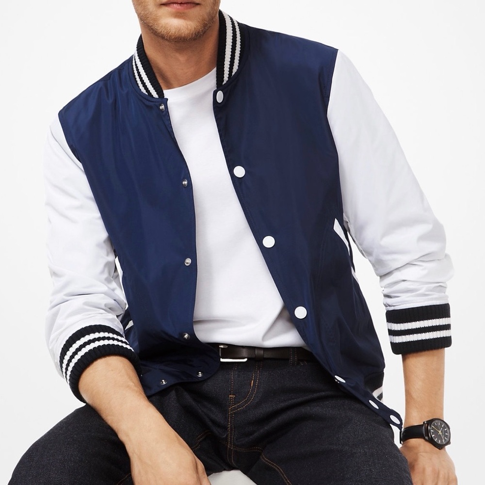 MICHAEL KORS Men’s Varsity Jacket, Small